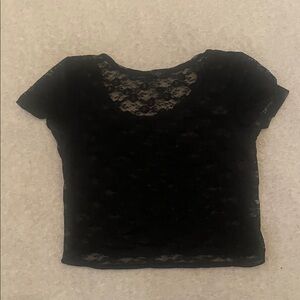 Elegant Black Lace Top